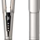 Hair Straightener - 2 in 1 Wet to Dry Hair Dryer and Straightener with High-Speed Airflow + Rapid Heat-Up + Customizable Temperature + LCD Display & Auto Shut-Off + No Heat Damage (Gold)