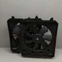 Radiator Cooling Fan Assembly Replace HO3115155 HO3115161 38616RB0003 for Honda CR-V 2.4L 2010-2016 for Lexus RX330 for Ram Dakota 4.7 for Jeep CJ Liberty, Left and Right