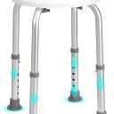 VEVOR Shower Chair for Inside Shower, 360 Degree Swivel Shower Seat, Adjustable Height Shower Stool, Non-Slip Bench Bathtub Seat Stool for Elderly Disabled Adults Handicap, 300 lbs Capacity