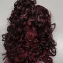Xiaofeng Spring Curly Ponytail Hairpiece Drawstring Synthetic Ponytail Extension for Women and Girls Daily Use (1B/Burgundy, 12 Inches)