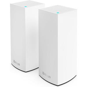 Linksys Atlas WiFi 6 Router Home WiFi Mesh System, Dual-Band, 4,000 Sq. ft Coverage, 50+ Devices, Speeds up to (AX3000) 3.0Gbps - MX2000 2-Pack