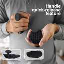 Weight Lifting Grips Rubber Gym Weightlifting Anti-Slip Workout Grips Fingerless Gym Gloves Hand Palm Protection Gloves for Training and Exercise,Deadlift,Pull Up