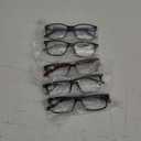 5 Pack Blue Light Blocking Reading Glasses for Men with Spring Hinge 2.25 Fashion Large Wide Computer Readers for Men