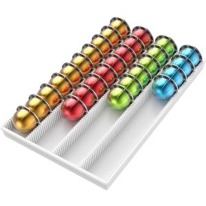 Coffee Pod Storage Holder Drawer Insert for Counter Compatible Nespresso Vertuo Vertuoline Capsules for Home, Office, Coffee Stationwhite)