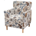 Printed Banquet Armchair Slipcovers Soft Chair Covers Armchair 1-Piece Stretch Chair Covers for Living Room Nonslip Outdoor Armchair CoverPets Friendly Furniture Protector