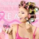 Vicenpal 48 Pcs Breast Cancer Awareness Gifts Bulk Mini Pocket Mirrors for Women Pink Ribbon Portable Round Makeup Mirror for Breast Cancer Charity, Office, Fundraiser Events