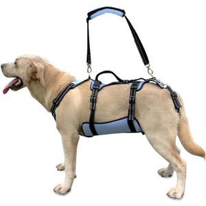Coodeo Dog Lift Harness, Full Body Support & Recovery Sling, Pet Rehabilitation Lifts Vest for Old Dog with Arthritis Walk(Bule,L)