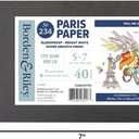 Borden & Riley 5" x 7" #234 Paris Paper for Pens Hardcover Sketch Book, Side Spiral, 108 lb., 40 Micro-Perfed White Sheets, 1 Book Each