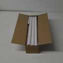 White Long Curtain Rods for Windows 72 to 144 Inch(6-12 Feet), Heavy Duty 1'' Diameter Adjustable Window Drapery Rod, Modern and Simple Decorative End Cap Finish, Matte White (36''-144'')