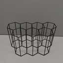 Fomanish 7 Bottle Holder - Freestanding Wine Rack, Modern Metal Tabletop Holder for Kitchen & Wine Cellar