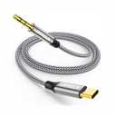 USB C to 3.5mm Audio Aux Jack Cable, Type C to Male Adapter, USB C to 3.5mm Headphone Car Stereo Cord Nylon Braided for Smartphone, Laptop, Tablet(6.5FT)