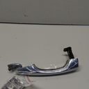Rear Left Door Handle w/End Cap Cover, Compatible with Kia Sorento 2016-2020, Chrome Exterior Rear Left Driver Side Door Handle, Replace# 82651-C5010, 83652-C5010, Outside Outer Left Door Part