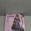 Spooktacular Creations Fairytale Witch Cute Witch Costume Deluxe Set with Broom for Girls (Toddler(3-4 yrs), Purple)