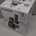 Panasonic Cordless Phone 2 Handsets System Expandable with Amber Backlit Display  KX-TGC352B (Black)