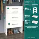 ClosetMaid SuiteSymphony Wood Shelf Unit, 2 Shelves, Adjustable, for Storage, Closet, Clothes, Shoes, Décor, TV, Books, Pure White