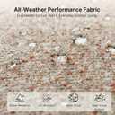 Outdoor Lumbar Pillow Set of 2 with Inserts, Outdoor Throw Pillow Water Resistant for Patio Furniture, 12x20 Inch Outdoor Pillows with Removable Zipper Cover