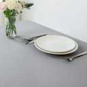 maxmill Tablecloth Stain Resistant Waterproof Wrinkle Resistant Spillproof Washable Soft Slubby Texture Table Cloth for Dining Room, Banquet Parties Event Dinner, Rectangle 60 x 140 Inch, Light Grey