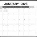 Desk Calendar 2026-2027 with Desk Mat 22" x 17" Large Desk Pad Calendar Runs from January 2026 to June 2027, Office Supplies Desktop Monthly Calendar for Home & Office