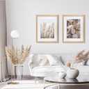 VNVNK 14x18 Frame Natural Wood Color, Perfect for 14x18 Inch Picture without Mat or 10x14 Inch Picture with Mat, Home Wall Decor Picture Frame-1 PCS