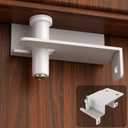 Adjustable Child Proof Door Top Lock with Ergonomic Grip, 2MM Thick Solid Steel Child Safety Door Top Lock for Interior Exterior Doors Easy Sliding Lock Unlock from Both Sides for Kids Safety