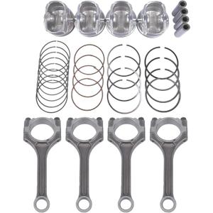 4x Connecting Rod & Piston Rings Kit Replacement for Hyundai Accent Veloster Kia Rio 2012-2017 23041-2B610 23510-2B010