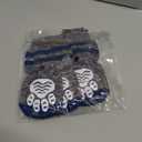 PUPTECK Non-Slip Dog Socks to Prevent Licking Paws, Double Sides Dog Boots & Paw Protectors Booties on Hardwood Floors Hot Pavement with Grippers, for Small Medium Large Senior Dogs, Navy Blue XL