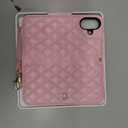 OCASE for iPhone 17 Wallet Case, PU Leather Flip Cover with Card Holder, RFID Blocking, Kickstand, Magnetic Closure, Protective Phone Case for iPhone 17 6.3-Inch 2025, Diamond Check Pink