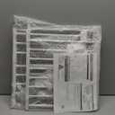 Dog Gate, SHYUJAJIE Adjustable Extra Wide Short Dog Gate,Small Pet Gate with 4 Extension Kits, Pressure Mounted for Doorways & Stairs (White, 18-48" W*14" H)