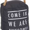 Pavilion Gift Company 72197 Come in Door Stopper, 5 x 6 , Black