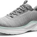 NORTIV 8 Women's Slip on Walking Shoes Tennis Lightweight Gym Sneakers ActiveFlow Workout Breathable Hands-Free Cross Trainer Comfortable Fashion Sneakers (9.5, Grey)