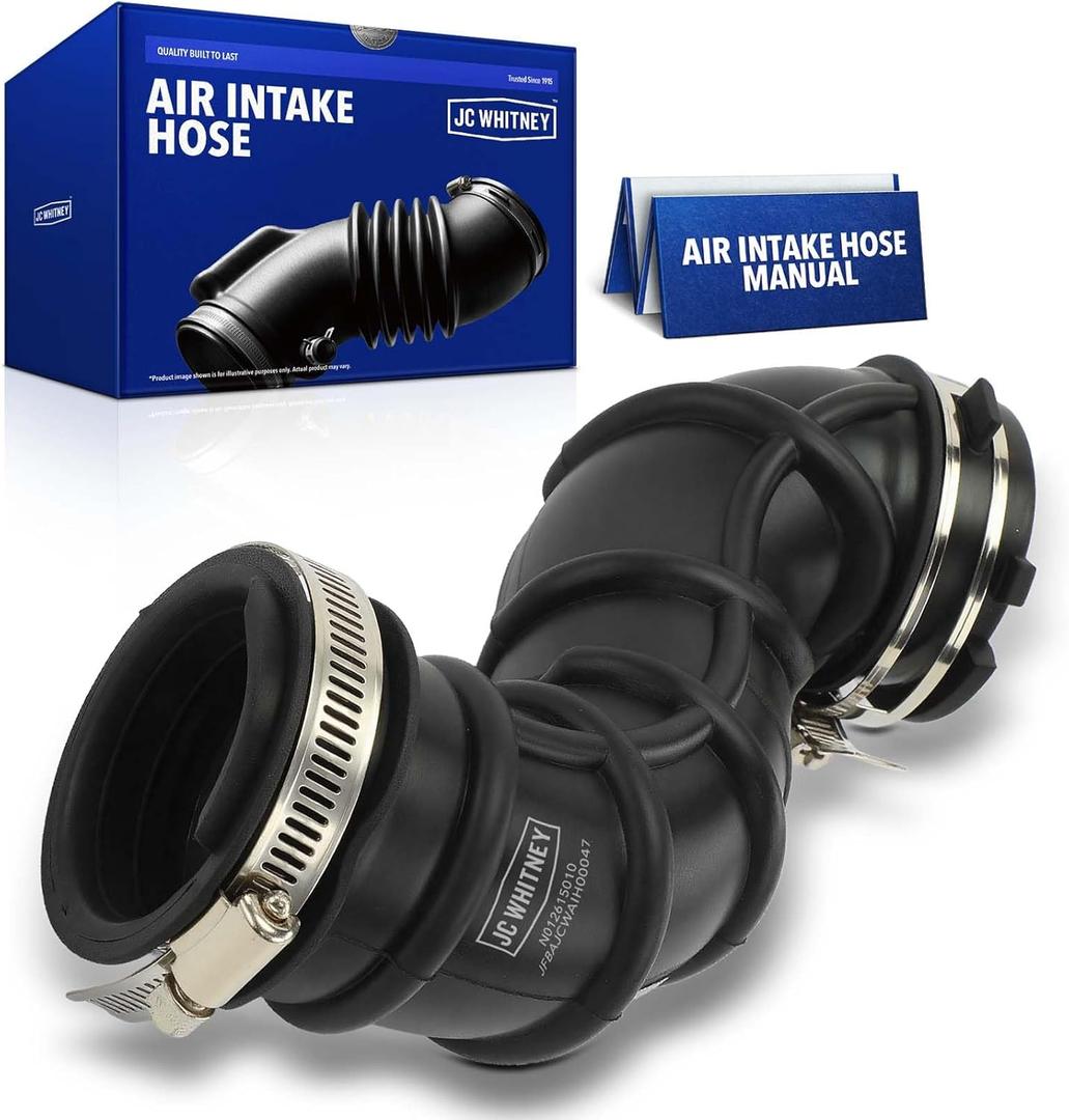 JC Whitney JFBAJCWAIH00047 Engine Air Intake Hose Tube with Clamps - Compatible with Ford Explorer, Taurus, Flex, Police Interceptor Sedan, Police Interceptor Utility, Lincoln MKT, MKS - 3.5L 3.7L