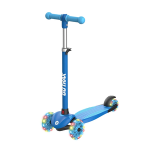 Gotrax KS1 Kids Kick Scooter, LED Lighted Wheels and 3 Adjustable Height Handlebars, Lean-to-Steer & Widen Anti-Slip Deck, 3 Wheel Scooter for Boys & Girls Ages 2-8 and up to 110 Lbs