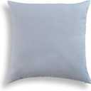 Solino Home 100% Pure Linen Pillow Cover Dusty Blue, Montauk 20 x 20 in | Cushion Sham a soft cushion cover for sofas, beds, benches and reading nooks | textured handwoven linen | OEKO-TEX Certified