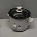 bella 1.5 Qt Slow Cooker with 3 Heat Manual Control, Ceramic Nonstick Coating, Dishwasher Safe Stoneware Pot and Tempered Glass Lid, Tangle Free Cord Wrap & Cool Touch Handles, Oatmilk