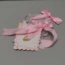 Mouse One High Chair Banner - Mouse First/1st Birthday Decorations,Pink And Gold Banner, Bow Girl 1st Pink Decor (mouse-1)