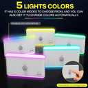 Nordmoose 2-Pack Magnetic Night Light for Cruise Ship Cabin Walls - Fun Color Changing, Dimmable Travel NightLight for Kids Room - Motion Sensor Rechargeable Light