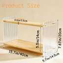 2 Tier Matcha Coffee Station Storage Rack - Acrylic and Thick Sheet Easy to Clean Multi Scene Desktop Storage Rack Matcha Station Mug Bar Organizer Kitchen Condiment Shelves