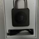 eLinkSmart Fingerprint Gym Locker Lock, Keyless Biometric Padlock, Weatherproof Electronic Digital Bluetooth App Smart Combo Pad Lock for Outdoor Fence Gate School Locker Storage Pool Shed - Black