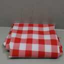 Waterproof Checkered Tablecloth Fabric - Rectangle 58x84 Inch Classic Gingham Buffalo Plaid Table Cloth for Indoor/Outdoor Use - Washable Table Cover for Kitchen, BBQs, and Parties
