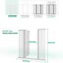 51" Extra Tall Cat Gate 30"-49.27" Wide, Auto Close, Pressure Mounted, for Cats & Small Dogs, Hallway, Stairs, Kitchen, Not Baby Gate,White