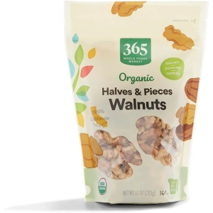 365 by Whole Foods Market, Organic Halves & Pieces Walnuts, 10 Ounce, BB 04/24/26