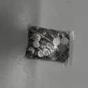 MECCANIXITY Stainless Steel Disc, 3/8"(10mm) Dia x 0.08"(2mm) Thick Round Metal Stamping Blanks Tags Metal Round Circle Flat-Plate Sheet for Engraving Stamping Name Tag Crafts, Pack of 110