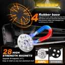 ASPL 26inch 126 LED Rooftop Emergency Strobe Lights Bar Double Side Flashing Safety Warning Traffic Advisor Light Bar Hazard Snow Plow Light for Work Trucks Vehicles Construction Tow Pickup(Amber)