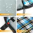 Cotton Flannel Lined Sleeping Bag for Adults Teens Kids, Cold Weather &Warm, 3 Seasons, Lightweight Compact Camping Essentials Equipment, Hiking, Outdoor, Travel, Single