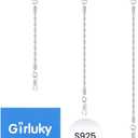 Girluky 925 Sterling Silver Necklace Extender for Women, 2.0mm Rope Chain Extenders for Necklaces, Jewelry Extenders for Necklaces Bracelets Anklets 3 Piece (2", 3", 4")