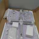 iXTRA Laptop Lap Desk with Cooling Fan - Adjustable Bed Desk with Light, Bed Table with Cup Holder&Phone Holder - Storage Drawer Desk - Folding Bed Desk,Purple,70x45cm