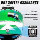 Youth Dirt Bike Helmet DOT Certified - Full Face Motorcycle Helmet for Off-Road, ATV, Street Riding, Includes Adjustable Goggles & Protective Gloves M