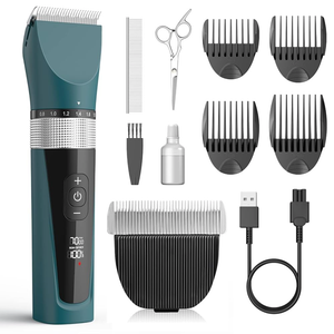oneisall Cat Clippers for Matted Hair, 5-Speed Quiet Cat Grooming kit, Cordless Pet Shaver for Long Hair,Waterproof Pet Hair Trimmer, Pet Clippers for Cats(Green)