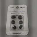 Premium Multi-Flange Eartips for Galaxy Buds3 Pro (Black, Mixed(SML))  Always Fits, Never Slips