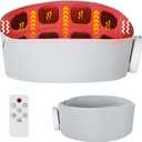 Portable Heating Pad, Rechargeable & Adjustable Waist Belt 3 Heat Large Coverage, Back or Belly Cordless Heating Pad, Gifts for Her Dad Mom Men Women Elderly